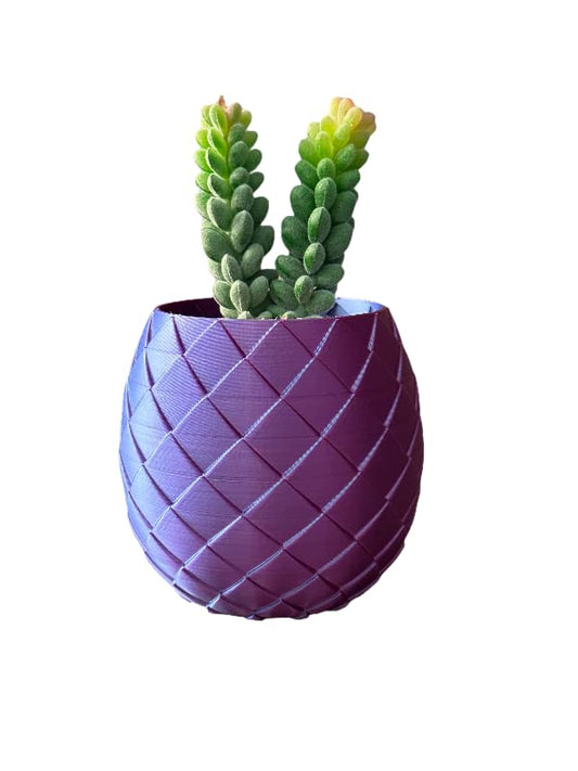 Dragon Egg Scale Vase Planter - PLA Plastic (Beige)