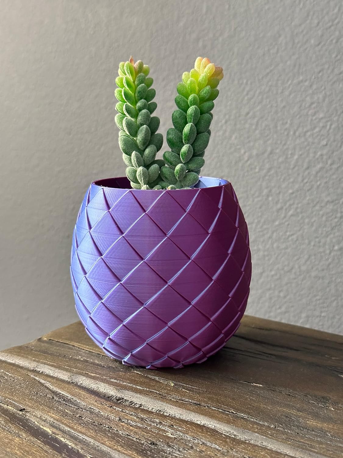 Dragon Egg Scale Vase Planter - PLA Plastic (Beige)