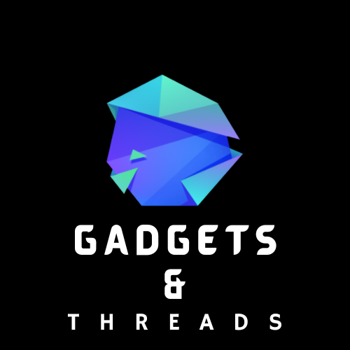 Gadgets and Threads logo, featuring a graphic emblem with the company name