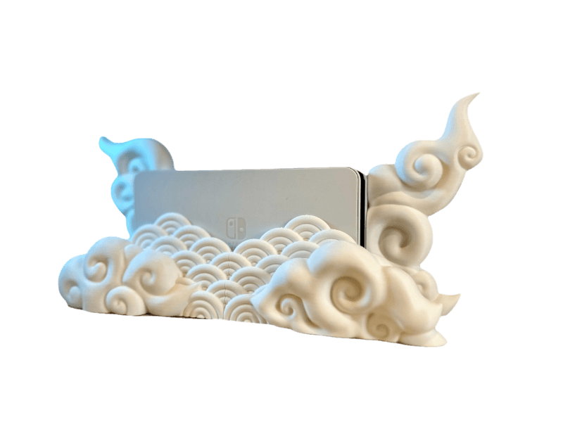 Japanese Cloud Console Decoration Compatible With Nintendo Switch - Fits Classic and OLED