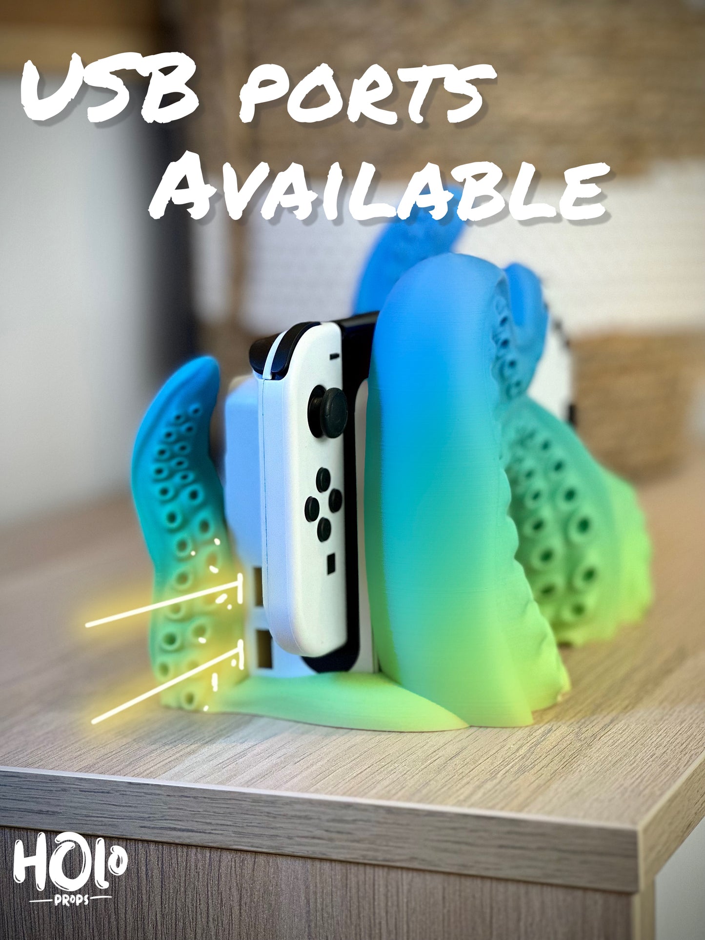 Tentacle Console Decoration - Compatible with Nintendo Switch Classic and OLED models