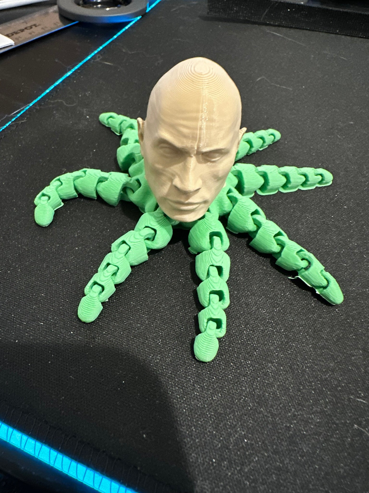 Rocktopus Custom 3D Printed Desk Ornament 