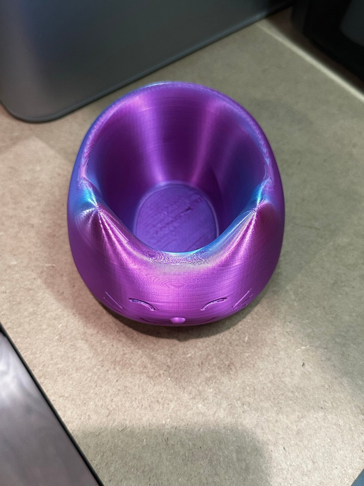 3D Printed Cat Face Bowl Great For Holding Candy or For Holding Household Items