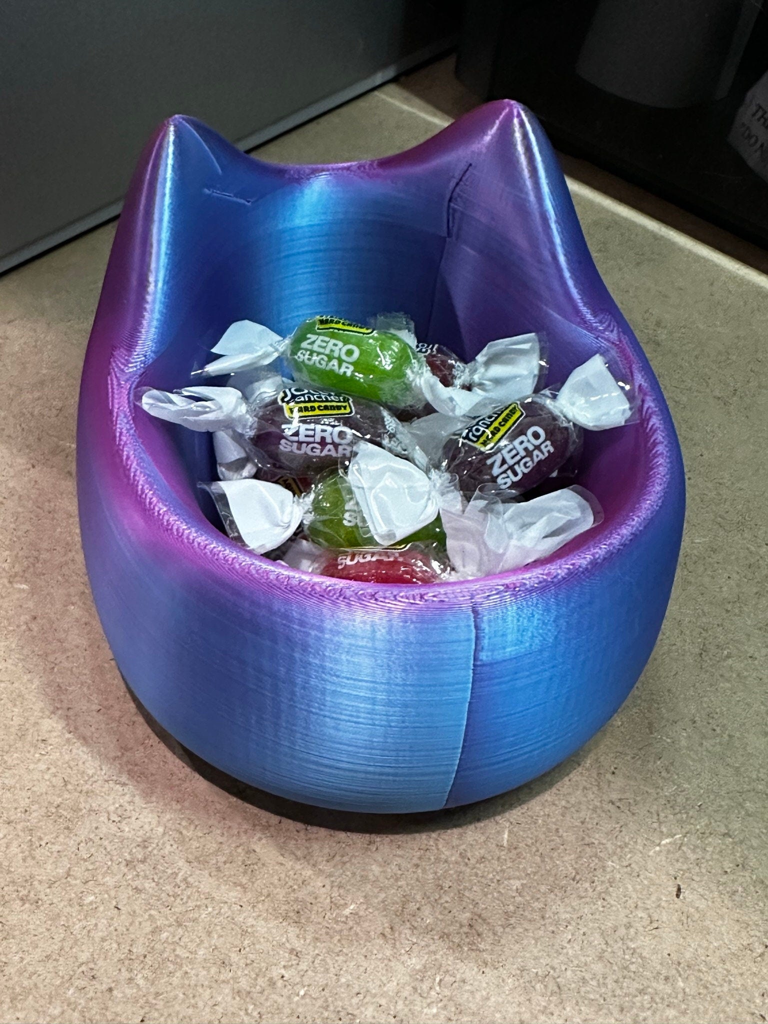 3D Printed Cat Face Bowl Great For Holding Candy or For Holding Household Items