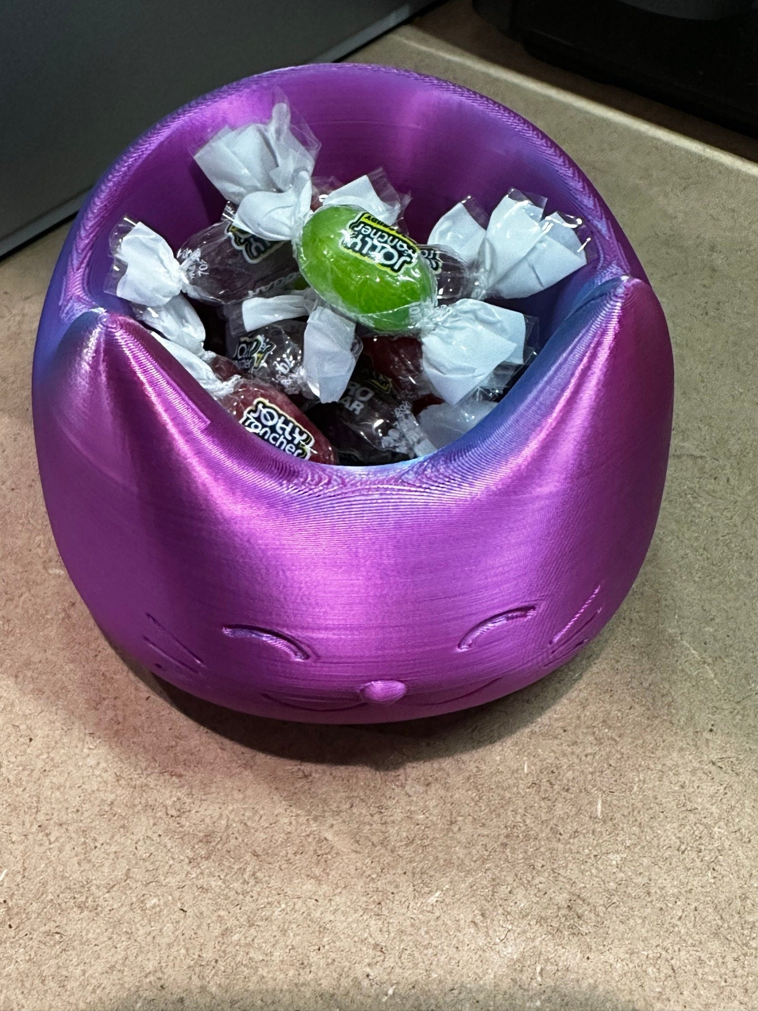 3D Printed Cat Face Bowl Great For Holding Candy or For Holding Household Items