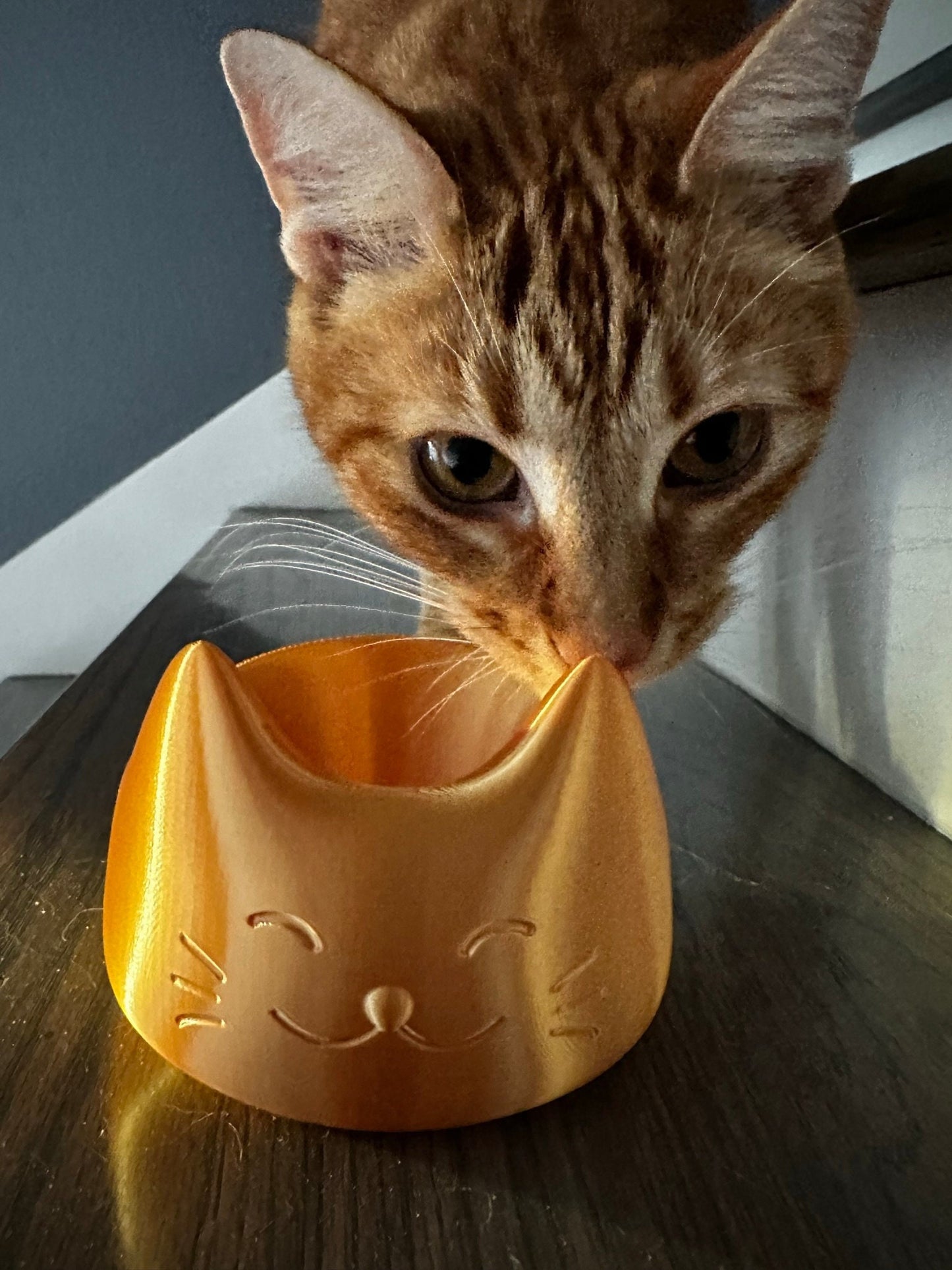 3D Printed Cat Face Bowl Great For Holding Candy or For Holding Household Items