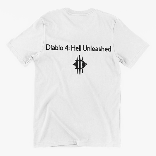 Diablo 4 Hell Unleashed slogan on T-shirt